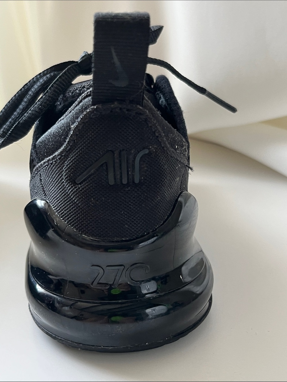 Nike Air Max Kids Black Mesh Air Cushion Sneakers - Picture 4 of 17